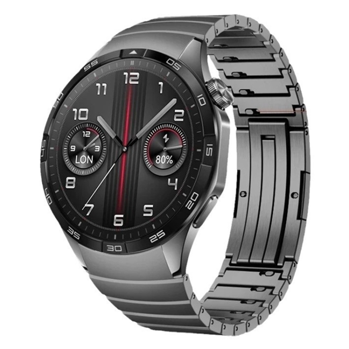 A-One Brand - Huawei Watch GT 4 46mm Armband Stainless Steel - Grå
