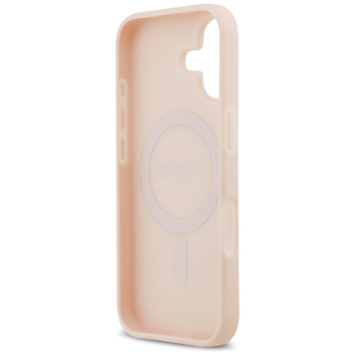 Guess - Guess iPhone 17 Mobilskal Magsafe Classic Logo - Rosa