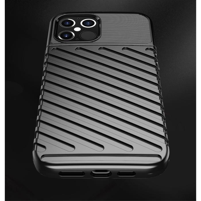 OEM - Thunder Twill Texture iPhone 12 Pro Max Skal - Svart