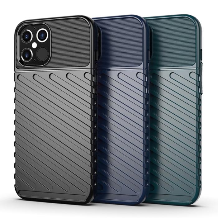 OEM - Thunder Twill Texture iPhone 12 Pro Max Skal - Svart