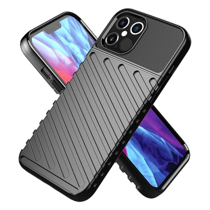 OEM - Thunder Twill Texture iPhone 12 Pro Max Skal - Svart