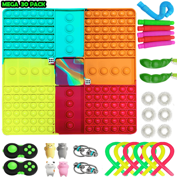Adventskalender - Adventskalender 2024 - 26 Pack Fidget Pop it Toys för Vuxna & Barn