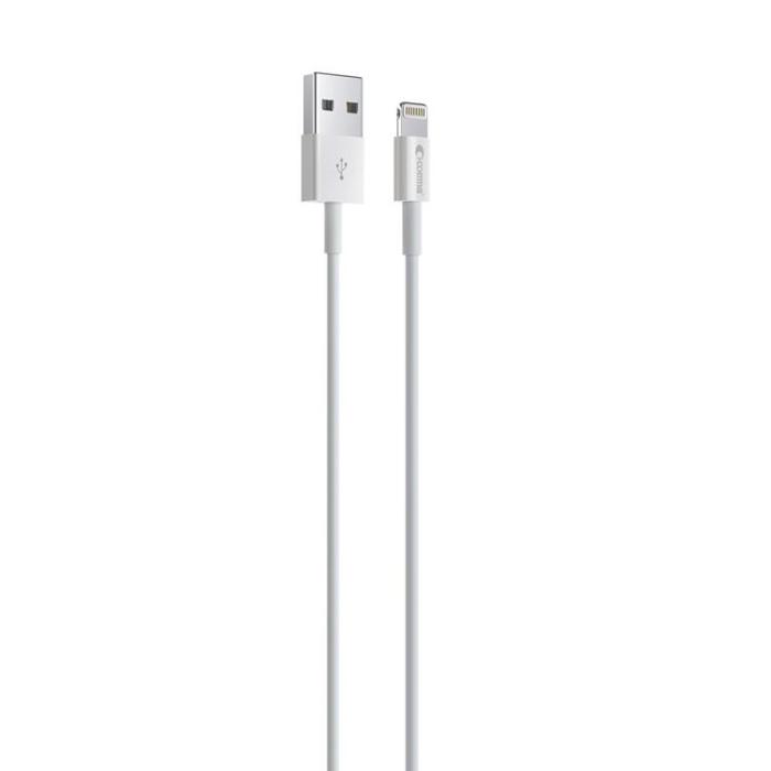 Comma - Comma USB Till Lightning 1m Kabel 2.4A Jub MFi - Vit