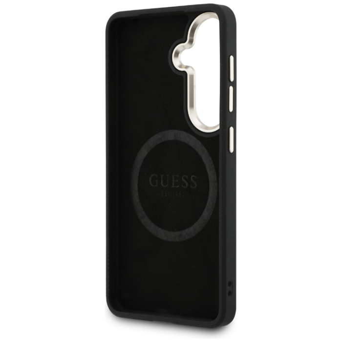 Guess - Guess Mobilskal För Galaxy S26 Plus MagSafe Saffiano Peony Embossed Ring