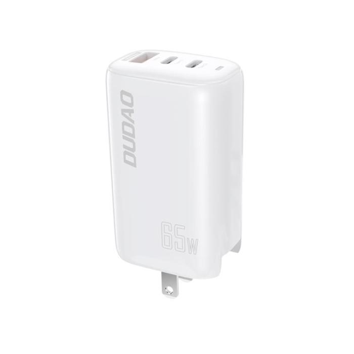 UTGATT1 - Dudao GaN 3in1 Väggladdare USB-C 65W US UK - Vit