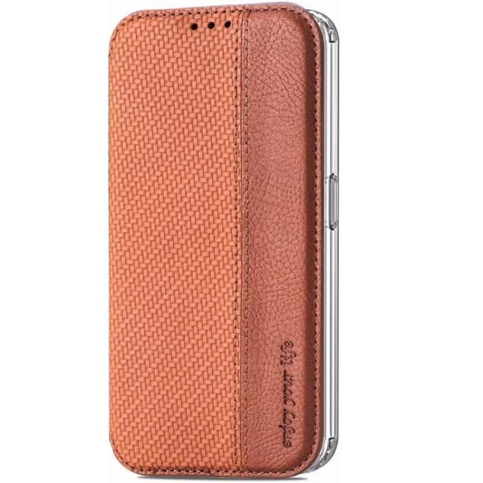 A-One Brand - Nothing Phone 1 Plånboksfodral Silikon Flip - Brun