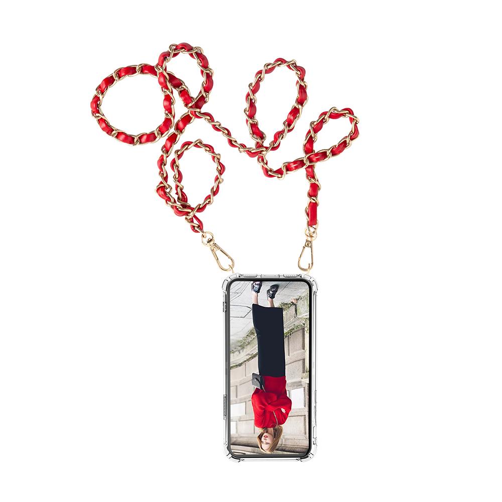 Boom Halsbandsrem Chain Inside - Maroon | 2353 | AlltMobil