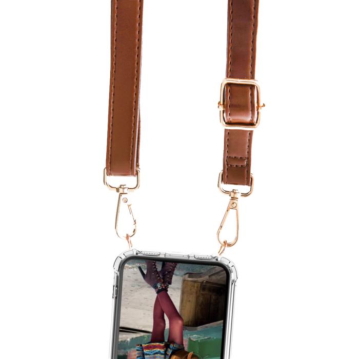 Boom of Sweden - Boom Galaxy S10 mobilhalsband skal - Strap Brown