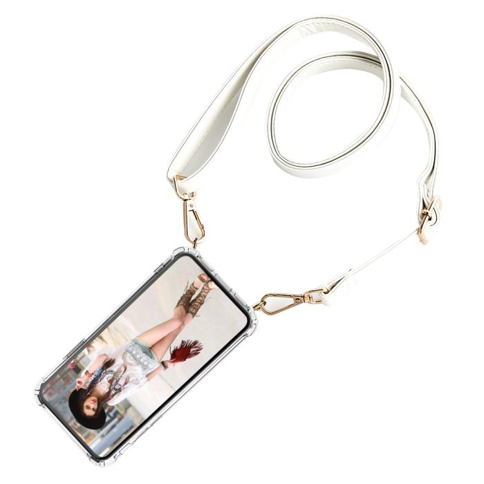 UTGATT1 - Boom Galaxy S10 mobilhalsband skal - Strap White