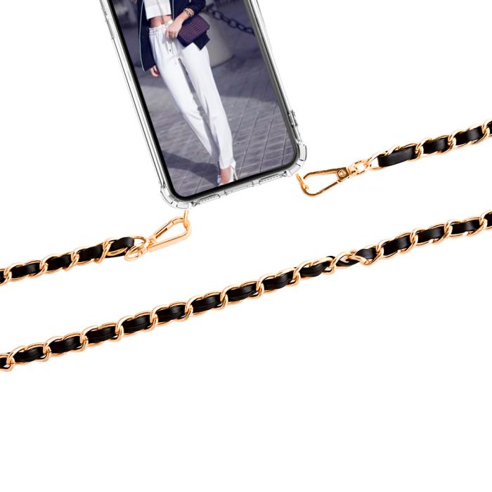 Boom of Sweden - Boom iPhone 13 Pro Max skal med mobilhalsband- Chain Black