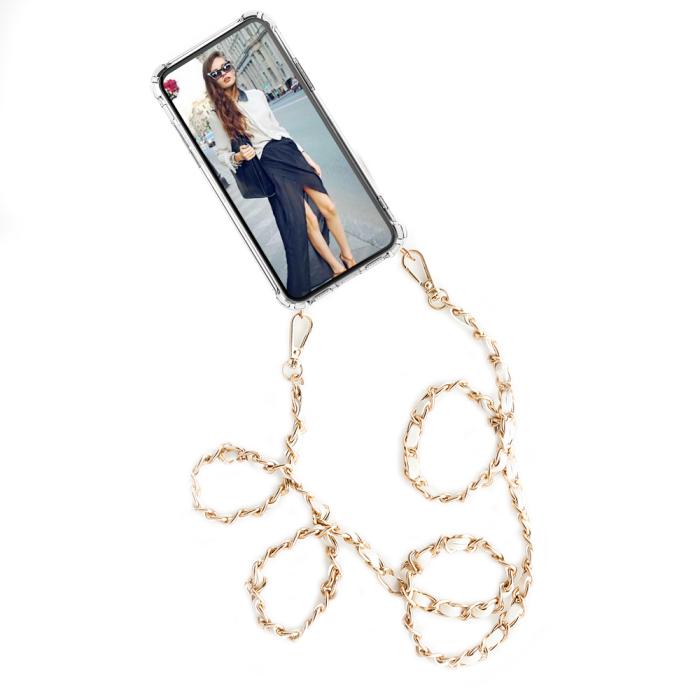 Boom of Sweden - BOOM iPhone 14 Pro Max skal med mobilhalsband - Chain White