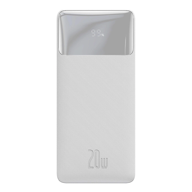 Baseus Powerbank 30000 mAh 20W Bipow + Micro-USB Kabel - Vit | 505295 | AlltMobil