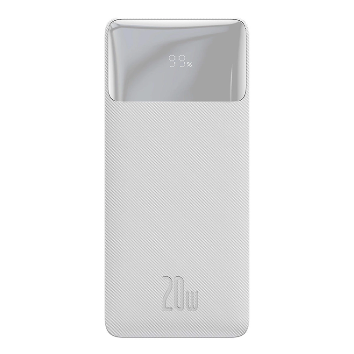 BASEUS - Baseus Powerbank 30000 mAh 20W Bipow + Micro-USB Kabel - Vit
