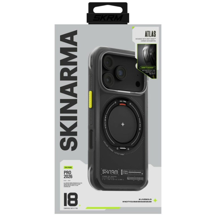 Skinarma - Skinarma Mobilskal För iPhone 18 Pro Max/17 Pro Max Magsafe Atlas - Svart