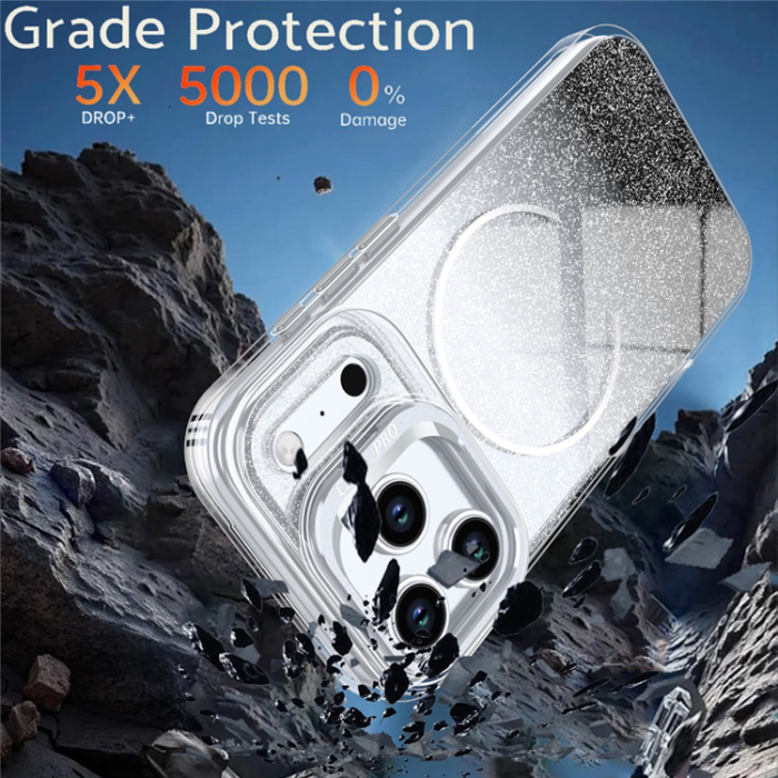 A-One Brand - iPhone 17 Pro Max Mobilskal MagSafe Shockproof Glitter Gradient