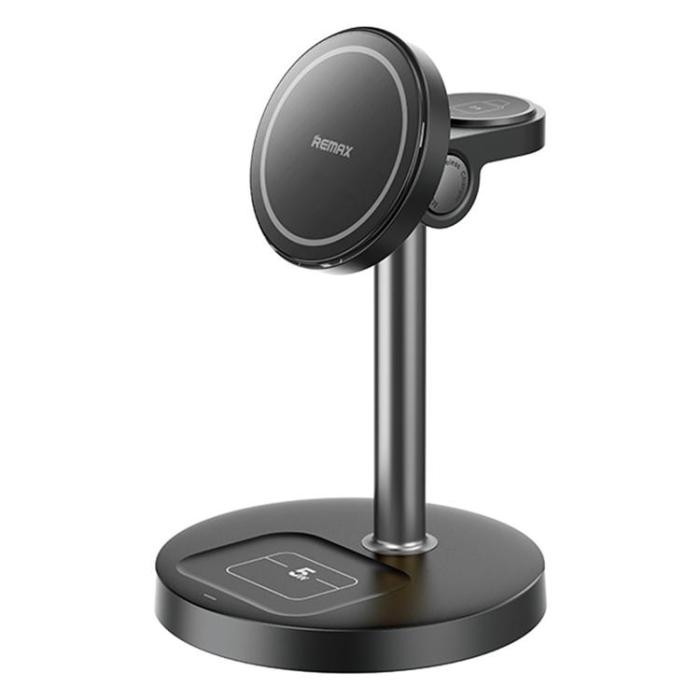 Remax - REMAX Magnetisk 20.5W Trådlös Laddare iPhone, Apple Watch, Airpods CW01