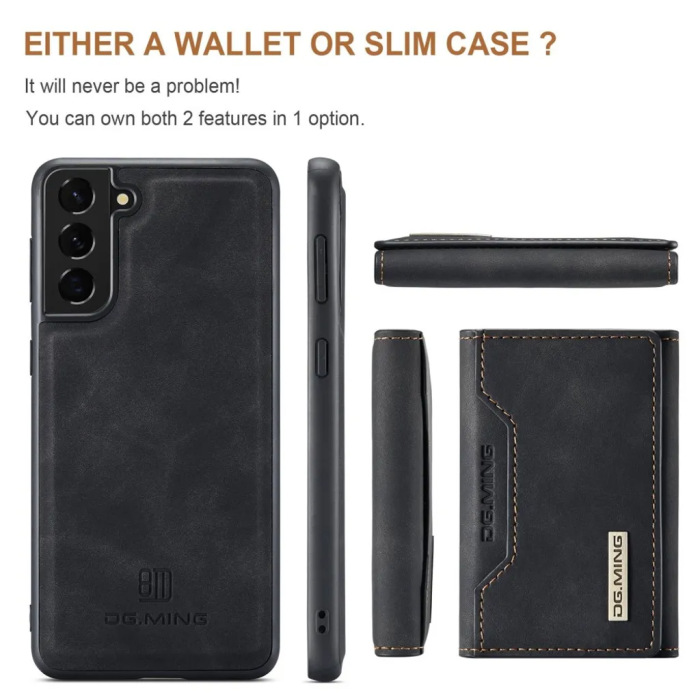 DG.MING - DG.MING Galaxy S23 Plånboksfodral Detachable M2 2in1 - Svart