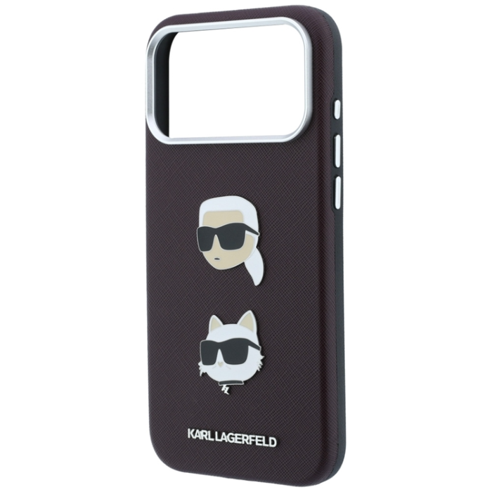 KARL LAGERFELD - Karl Lagerfeld Mobilskal För iPhone 18 Pro/17 Pro Magsafe Heads Pins & Logo