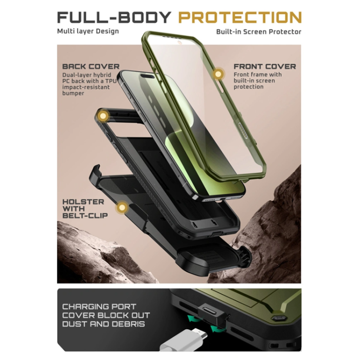 SupCase - Supcase iPhone Air Mobilskal UB Pro - Grön