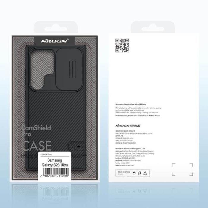 Nillkin - Nillkin Galaxy S23 Ultra Skal Camshield Pro - Svart