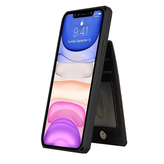 OEM - Skal med Kortplatser till iPhone 11 - Blå