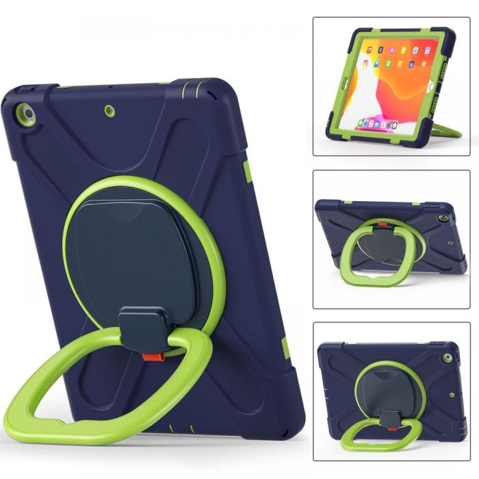 UTGATT - Tech-Protect X-Armor Skal Til iPad 10.2 7/8/9/2019/2020/2021 - Navy/Lime