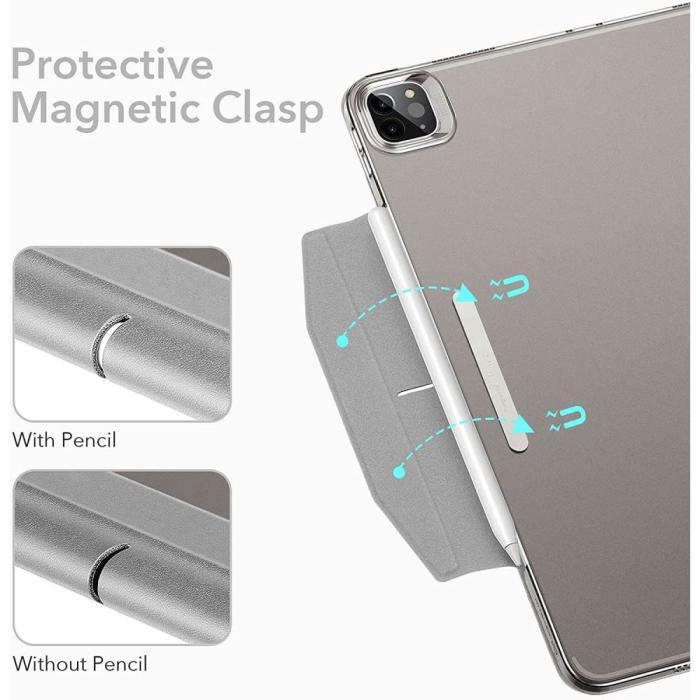 UTGATT1 - ESR - Ascend Trifold iPad Pro 12.9 2021 - Silver Grå