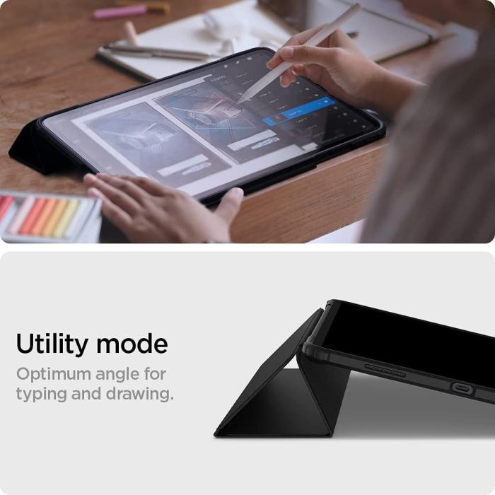 UTGATT1 - Spigen - Ultra Hybrid Pro iPad Pro 12.9 (2021/2022) - Svart