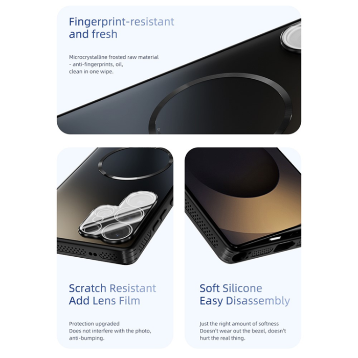 ABEEL - ABEEL Galaxy S25 Ultra Mobilskal Magsafe Cooling Matte - Vit