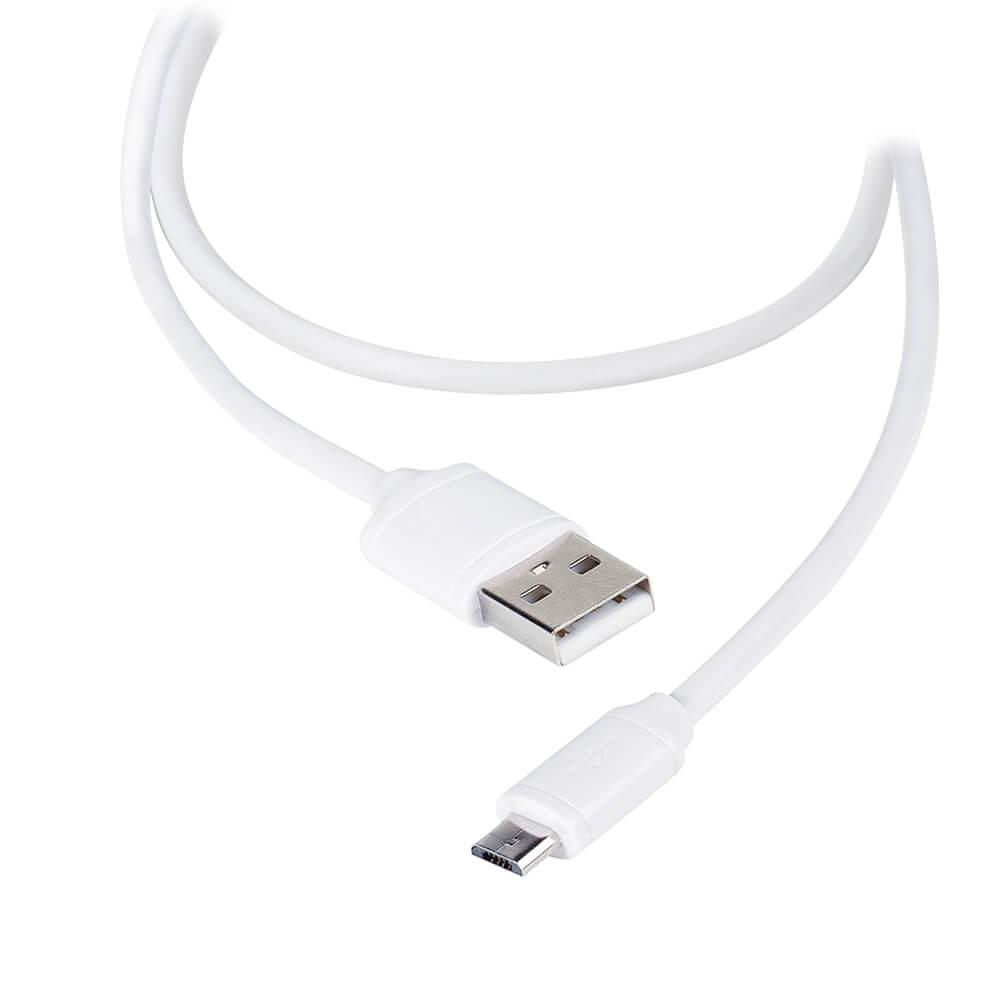 Vivanco Micro-USB Sync-laddkabel 1,2m vit