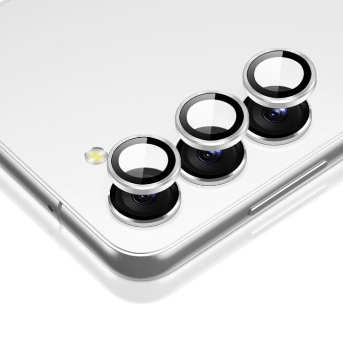ESR - ESR Galaxy S23/S23 Plus Kameralinsskydd i Härdat Glas - Silver
