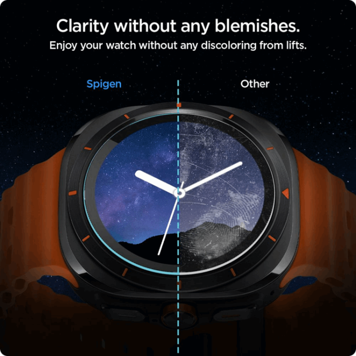 Spigen - [2-Pack] Spigen Galaxy Watch Ultra (47mm) Härdat glas Skärmskydd EZ Fit