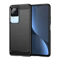 OEM - Xiaomi Poco F4 5G Skal Carbon Silicone - Svart