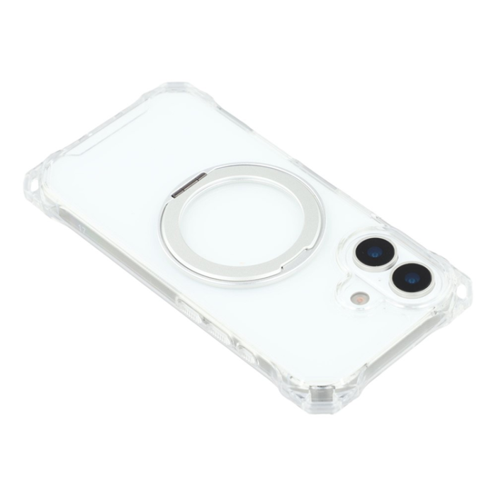 A-One Brand - iPhone 17 Mobilskal MagSafe Ring Kickstand - Transparent