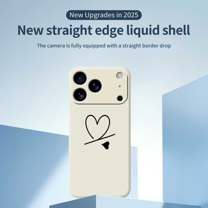 A-One Brand - iPhone 17 Pro Max Mobilskal Love Pattern Printing Straight