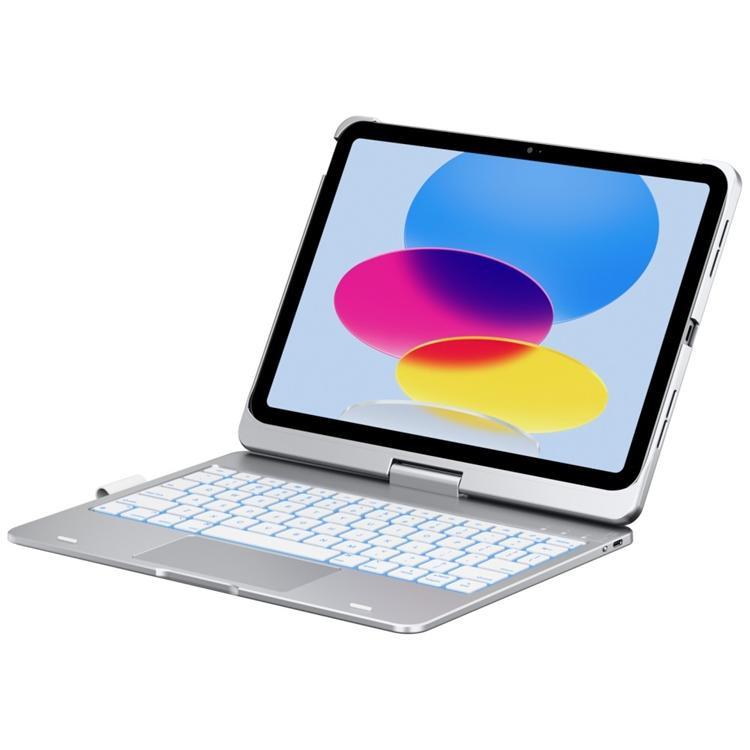 Typecase iPad 11" (2025)/iPad 10.9" (2022) Fodral + Tangentbord Flexbook (Silver)