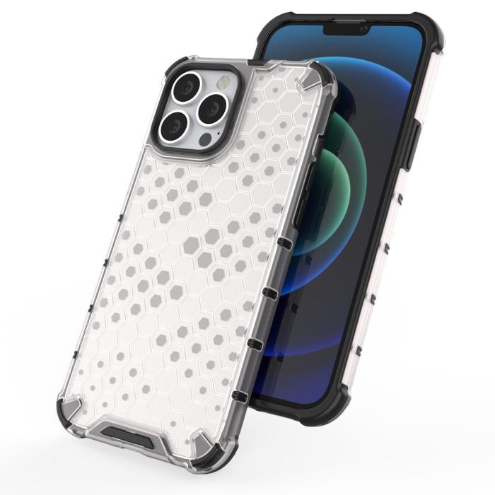 Ruhtel - Honeycomb Armor TPU Bumper iPhone 13 Pro Max - Grön