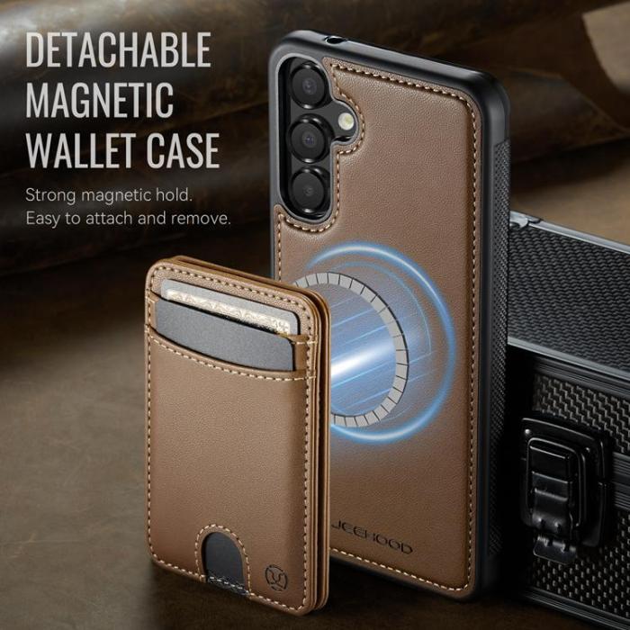 OEM - JEEHOOD Samsung Galaxy A55 5G Fodral KonstLäder - Brun