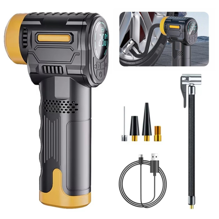 OEM - Bärbar Billuftpump Trådlös Elektrisk Däckpump med Display ST-5527