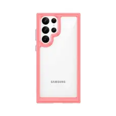 OEM - Galaxy S22 Ultra Skal Outer Space med en Gelram - Röd