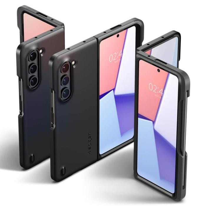 UTGATT - Spigen Galaxy Z Fold 5 Mobilskal Thin Fit Pen - Svart