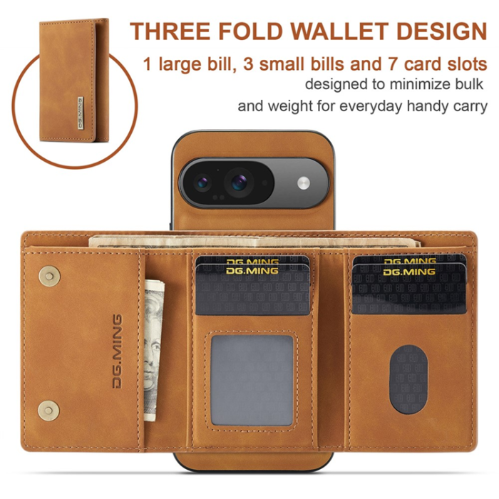 DG.MING - DG.MING Google Pixel 10 Pro/10 Plånboksfodral Detatchable M1