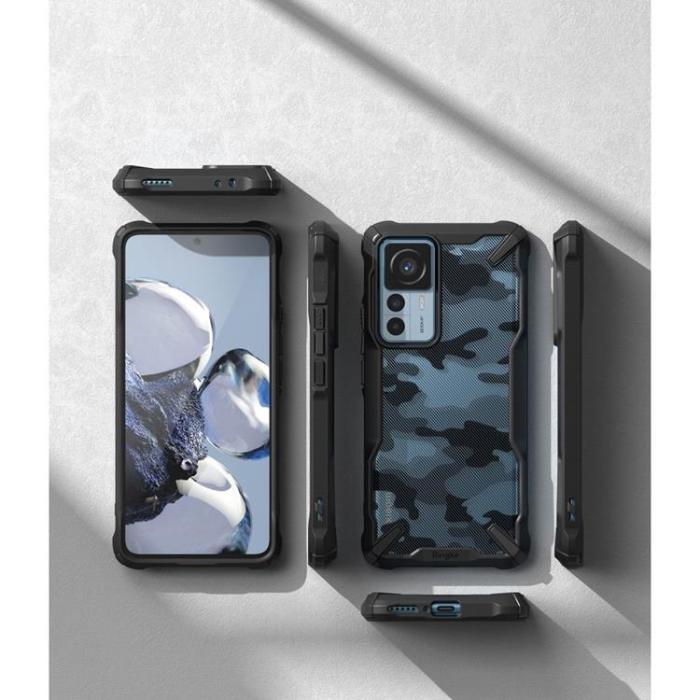 UTGATT1 - Ringke Xiaomi 12T/12T Pro Skal Fusion X - Camo Svart