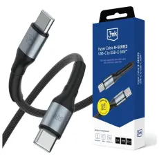 3MK - 3MK USB-C till USB-C 60W kabel 20V/3A 2m N-SERIES Hyper - Svart