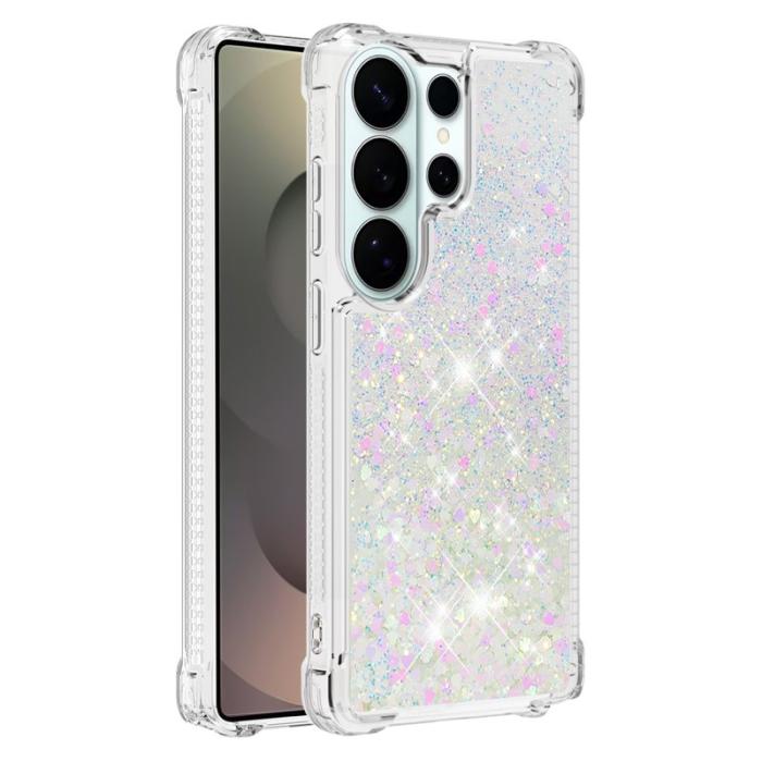 DIERFENG - Mobilskal till SAMSUNG Galaxy S26 Ultra TPU Glittrande Stötsäker Laser / Hjärtan
