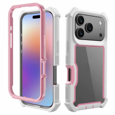 A-One Brand - iPhone 17 Pro Mobilskal TPU + PC Shockproof - Vit/Rosa