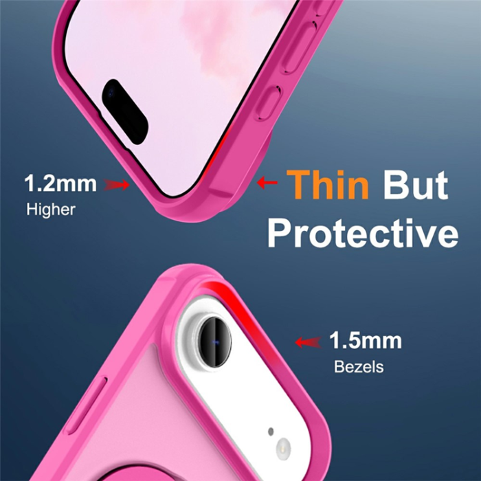A-One Brand - iPhone 17 Air Mobilskal MagSafe TPU+PC Kickstand - Rosé