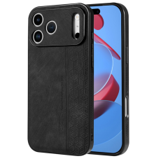 AZNS - AZNS iPhone 17 Pro Max Mobilskal PU-Läder TPU - Svart