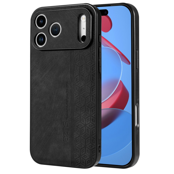 AZNS - AZNS iPhone 17 Pro Max Mobilskal PU-Läder TPU - Svart