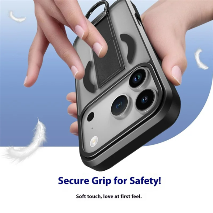 A-One Brand - iPhone 17 Pro Mobilskal Magsafe Metal D-Ring Kickstand